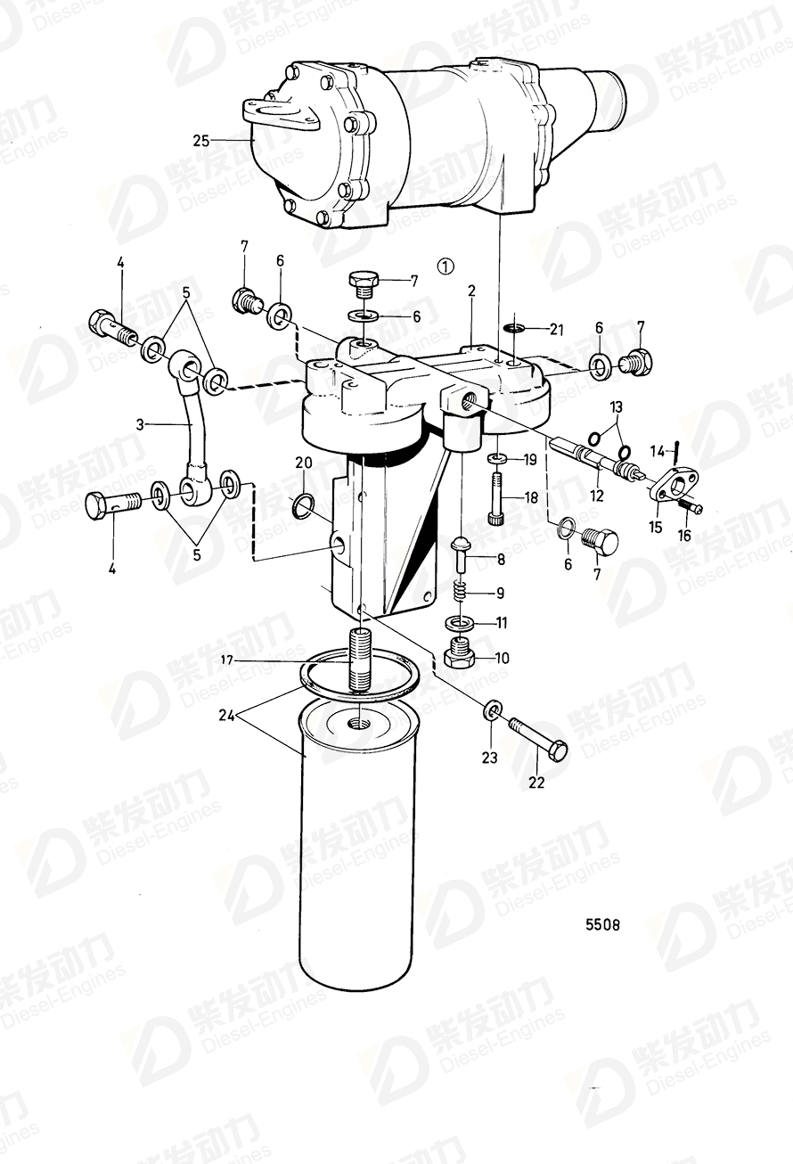 VOLVO Bracket 844497 Drawing